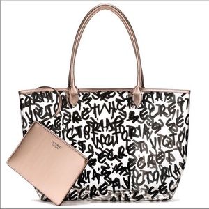 NEW - VICTORIA'S SECRET Clear Travel Tote Bag
